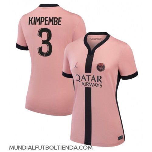 Camiseta Paris Saint-Germain Presnel Kimpembe #3 Tercera Equipación Replica 2024-25 para mujer mangas cortas